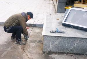 道閘安全島施工